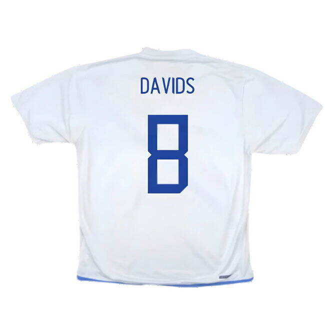 Sweet Holland 2006-08 Away Shirt ((Very Good) S) (Davids 8) Slim Fitting