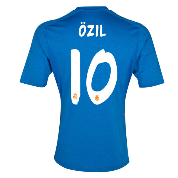 13-14 Real Madrid 10 Ozil Away Blue Soccer Jersey Shirt - Official