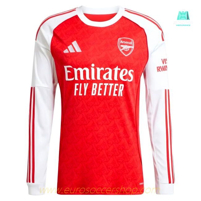 2025-2026 Arsenal Long Sleeve Home Shirt