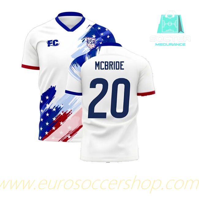 2020-2021 USA Replica Home Football Shirt Libero (MCBRIDE 20)