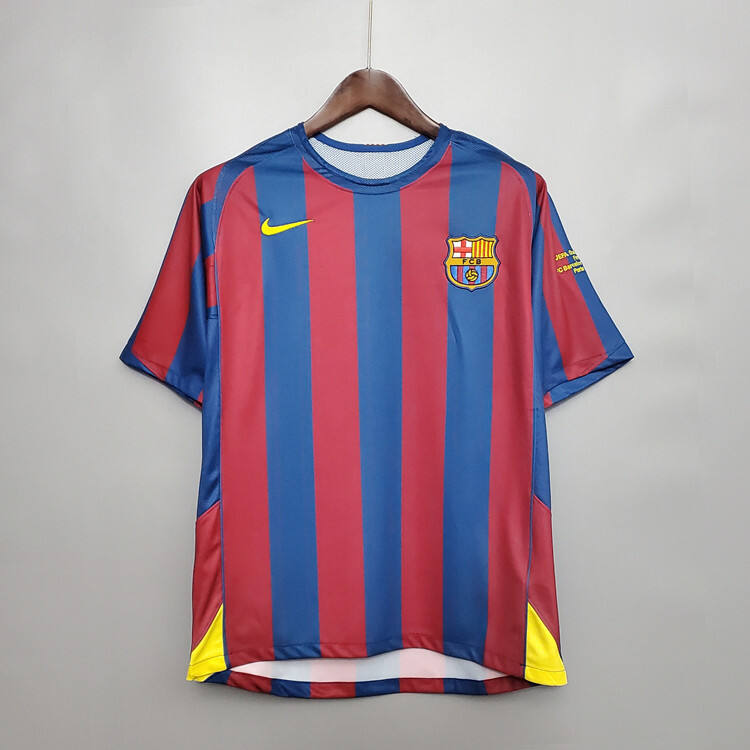 Barcelona FC 2006 Retro Champion League Shirt - Official Replica 12158