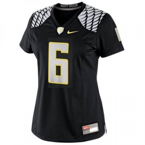 Women Ncaa Team #6 Black Womens Pro Football Jersey - Value