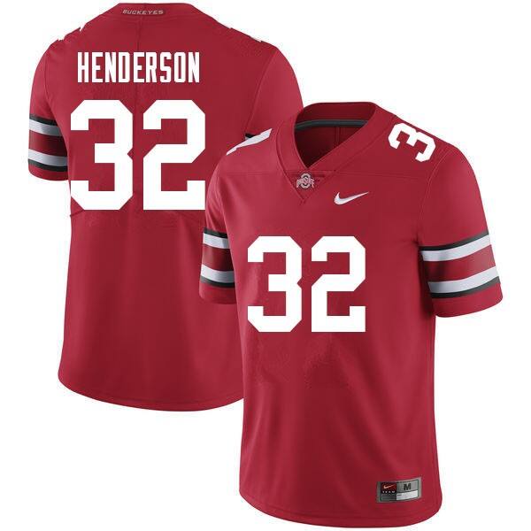 Men Ohio State Buckeyes Treveyon Henderson #32 Buckeye Nation Jersey
