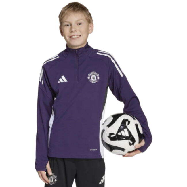 2025-2026 Man Utd Training Top (Aurora Plum) - Kids