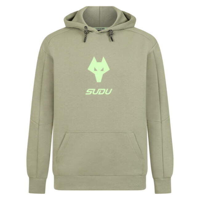 2025-2026 Wolves Players Travel Hoodie (Khaki)