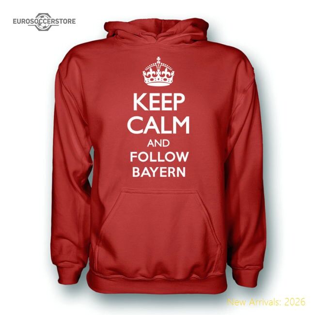 Keep Calm And Follow Bayern Munich Hoody (red) - Kids - Collectors Item