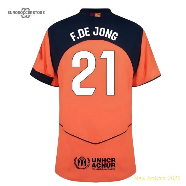 Match-ready Barcelona Third F.de Jong Jersey 2025-2026 Durable