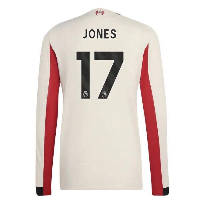 2025-2026 Liverpool Authentic Long Sleeve Away Shirt (Jones 17)