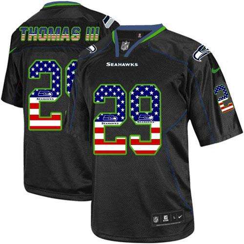 NFL Seattle #None Black None Elite Jersey Adult elite
