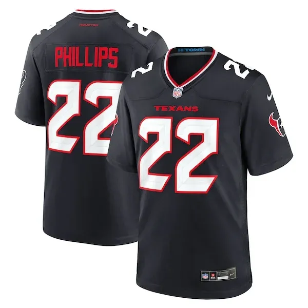 None Jacob Phillips Game Jersey - Navy | NFL Player Jersey | NFL Footb