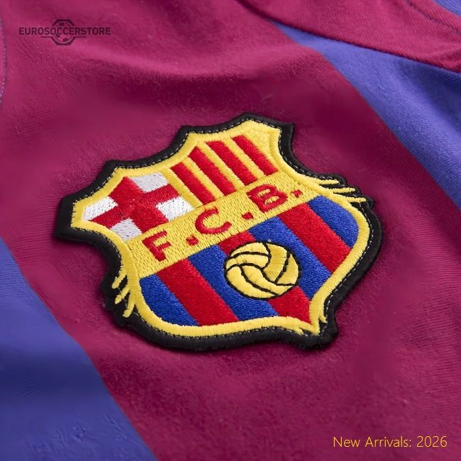 Premium Fc Barcelona 1976 - 77 Womens Retro Football Shirt