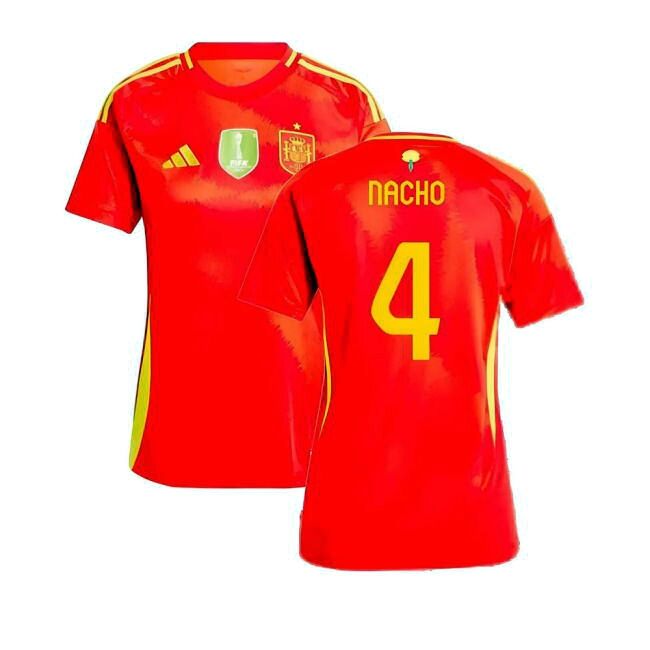 Nacho 4 Updated Spain Home Match Shirt 2024-2025