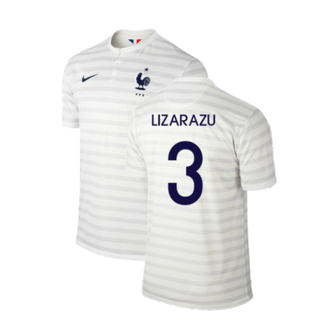 Lizarazu 3 Match Worn Style France High Standard Away Pro Shirt