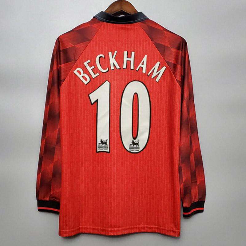 1996-1997 Man United home retro kit long sleeve