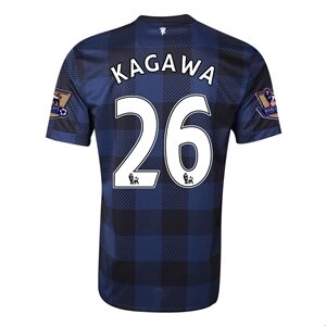 13-14 Manchester United 26 KAGAWA Away Black Jersey Shirt - Official