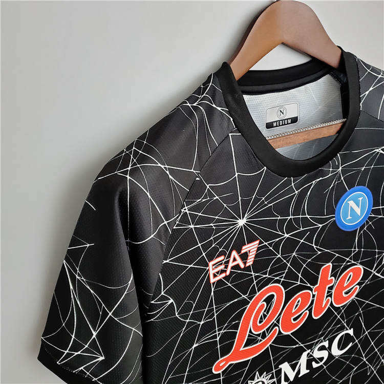 Napoli 21-22 Halloween Special Version Black Soccer Jersey Football