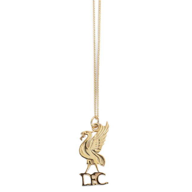Liverpool FC 18ct Gold Plated on Silver Liverbird Pendant & Chain -...