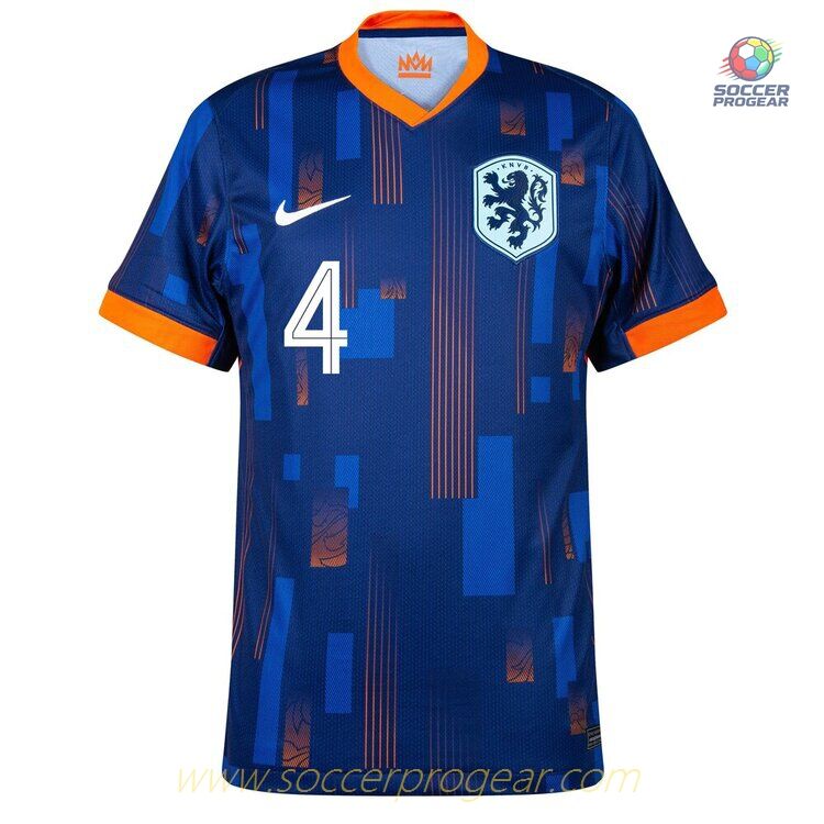 Netherlands 2024/25 Collection Away Football Soccer Shirt Virgil