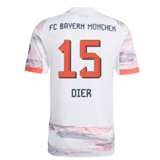 2025-2026 Bayern Munich Away Shirt (Dier 15) Antibacterial