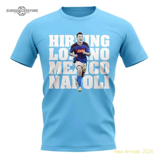 Premium Hirving Lozano Napoli Fc Player Tee (sky) - Premium Collection