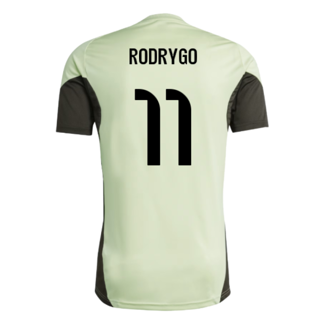 2025-2026 Real Madrid Training Jersey (Almost Lime) (Rodrygo 11)