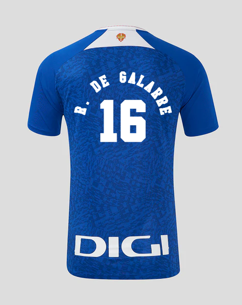 Athletic Bilbao's 24-25 Away Jersey featuring R. de Galarreta, numbered 16.