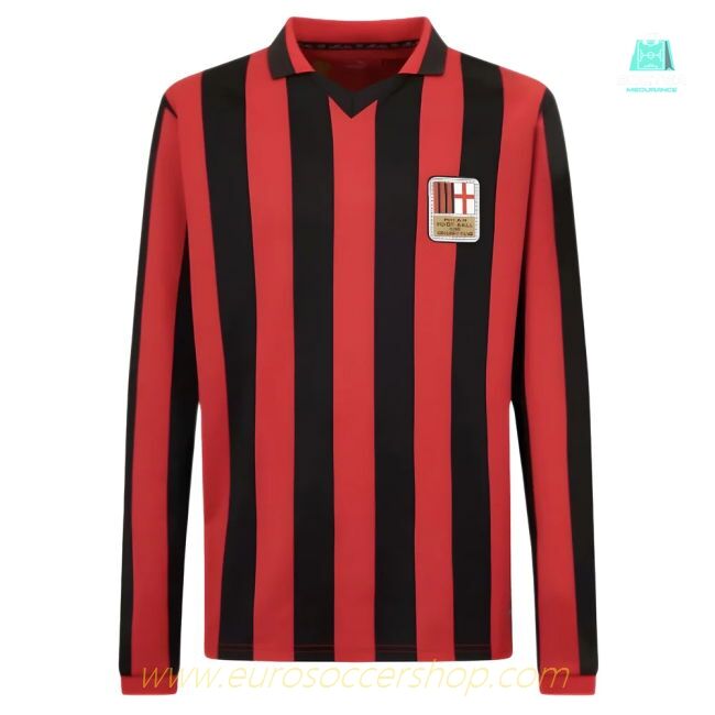 AC Milan 125th Authentic Shirt LS (Black-Red)