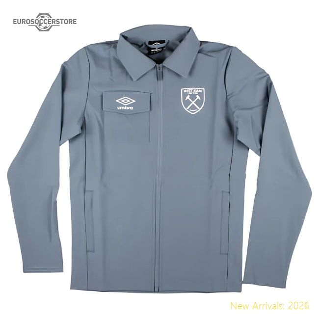 2024-2025 West Ham Presentation Jacket (flint Stone) - Kids