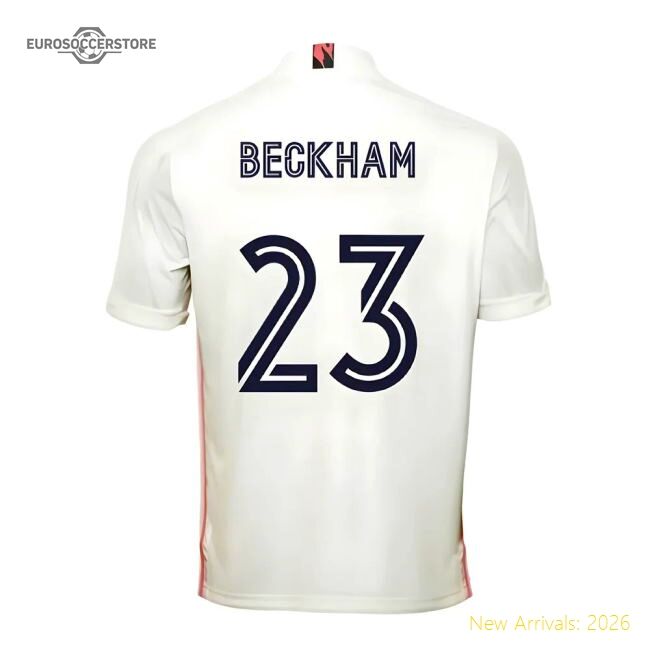 2020-2021 Real Madrid Adidas Home Football Shirt (beckham 23)