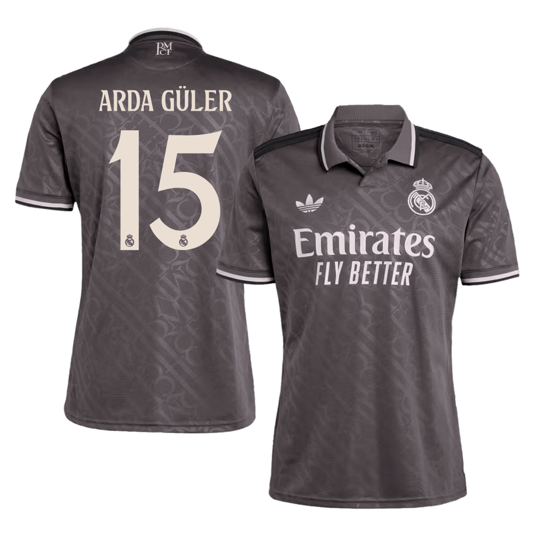 Arda G¨¹ler #15 Real Madrid Third Away Soccer Jersey 2024/25Authentic