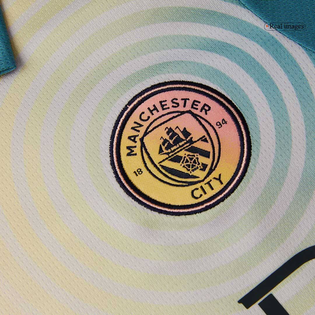 Manchester City Fourth Away Kids Soccer Jerseys Kit- Definitely City (UCL)