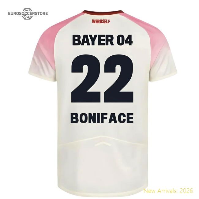 2025-2026 Bayer Leverkusen Second Jersey (kids) (boniface 22)