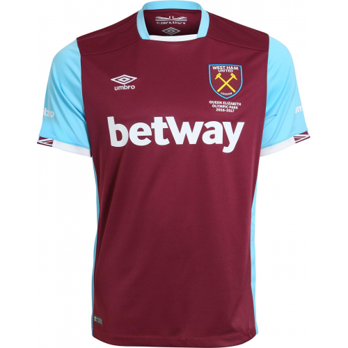 West Ham United Home 201617 Soccer Jersey Shirt - Official Replica