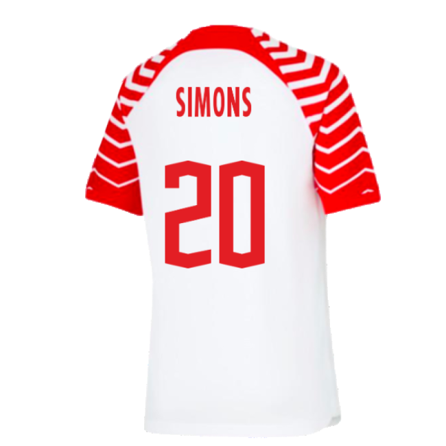Proud Leipzig Red Bull Leipzig Home Shirt Kids Simons #20 Elite Pe...