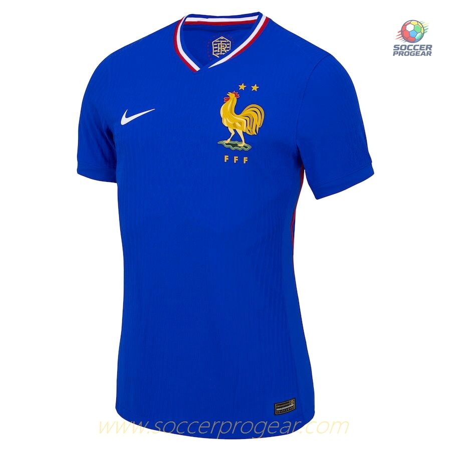 France Team Home Match Soccer Shirt 2024-25 Edition