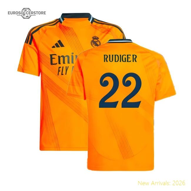 High-quality 2024-2025 Real Madrid Away Jersey (kids) (rudiger 22)