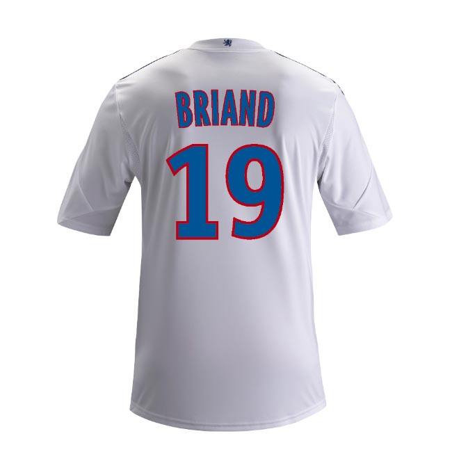 Elite Series 13-14 Olympique Lyonnais 19 Briand Home White Jersey