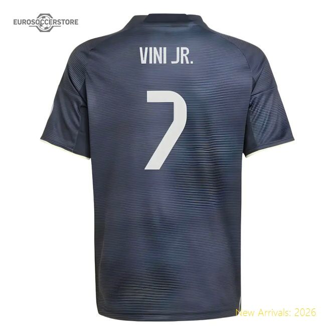 Premium 2025-2026 Real Madrid Alternate Jersey (kids) (vini Jr 7)