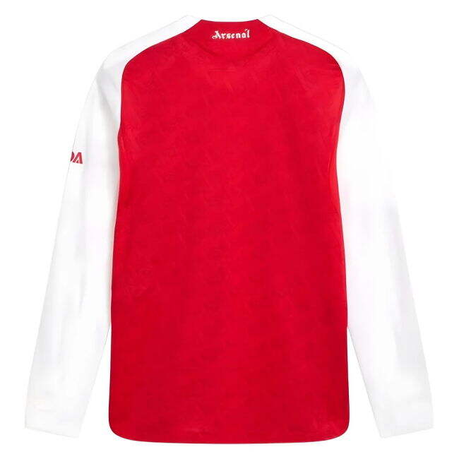 2025-2026 Arsenal Authentic Long Sleeve Home Shirt