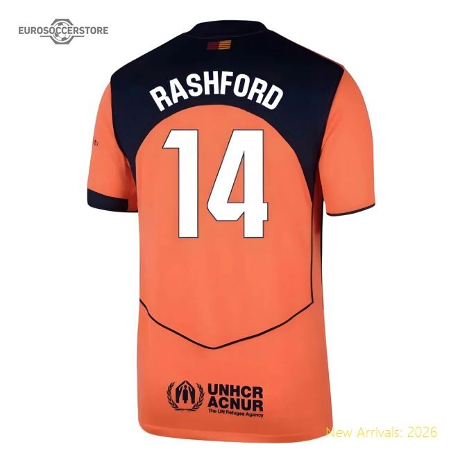 Match-Day 2025-2026 Barcelona Third Shirt (Rashford 14)