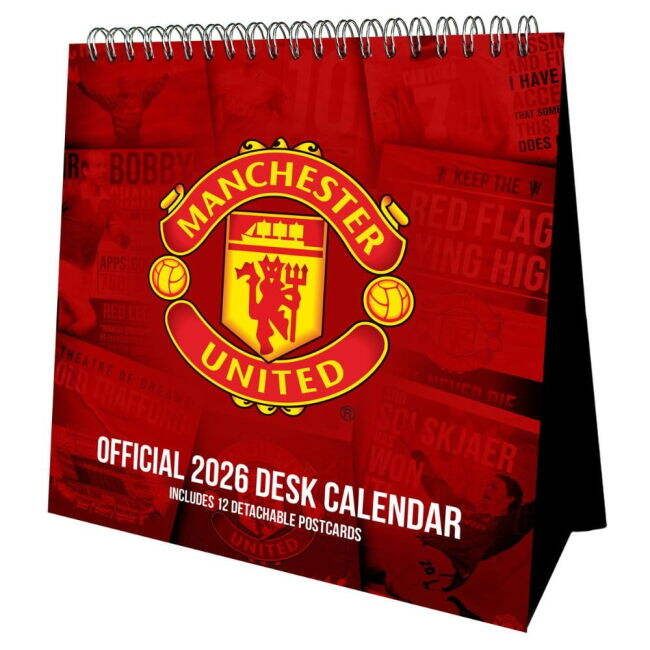 Updated Manchester United Home Team Kit 2025-2026 (Calendar 2026)