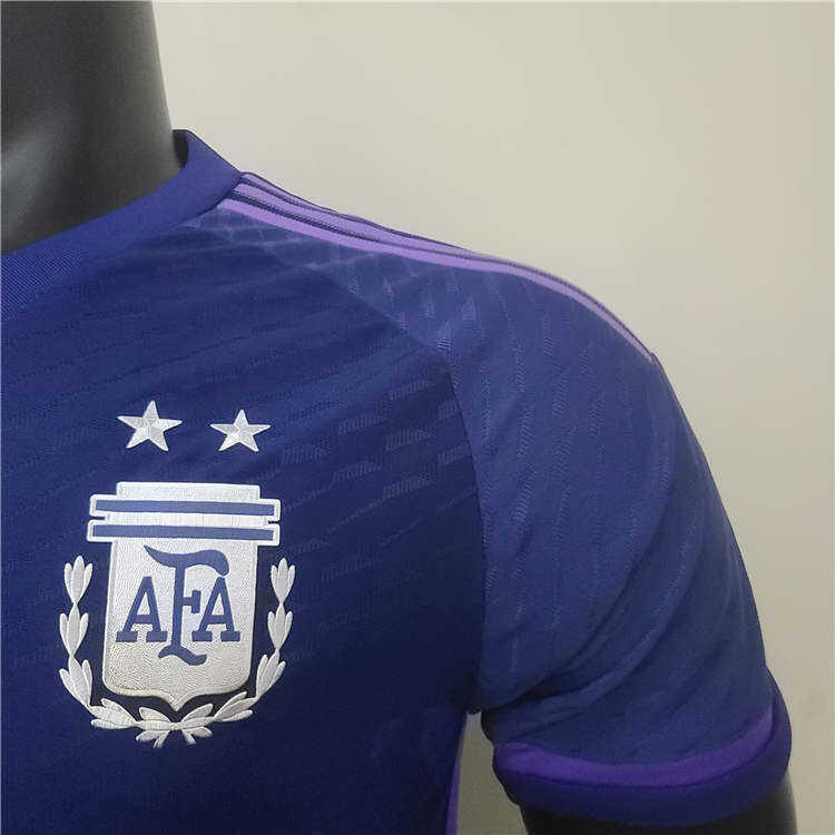 Argentina World Cup 2022 Away Purple Soccer Jersey Football Shirt