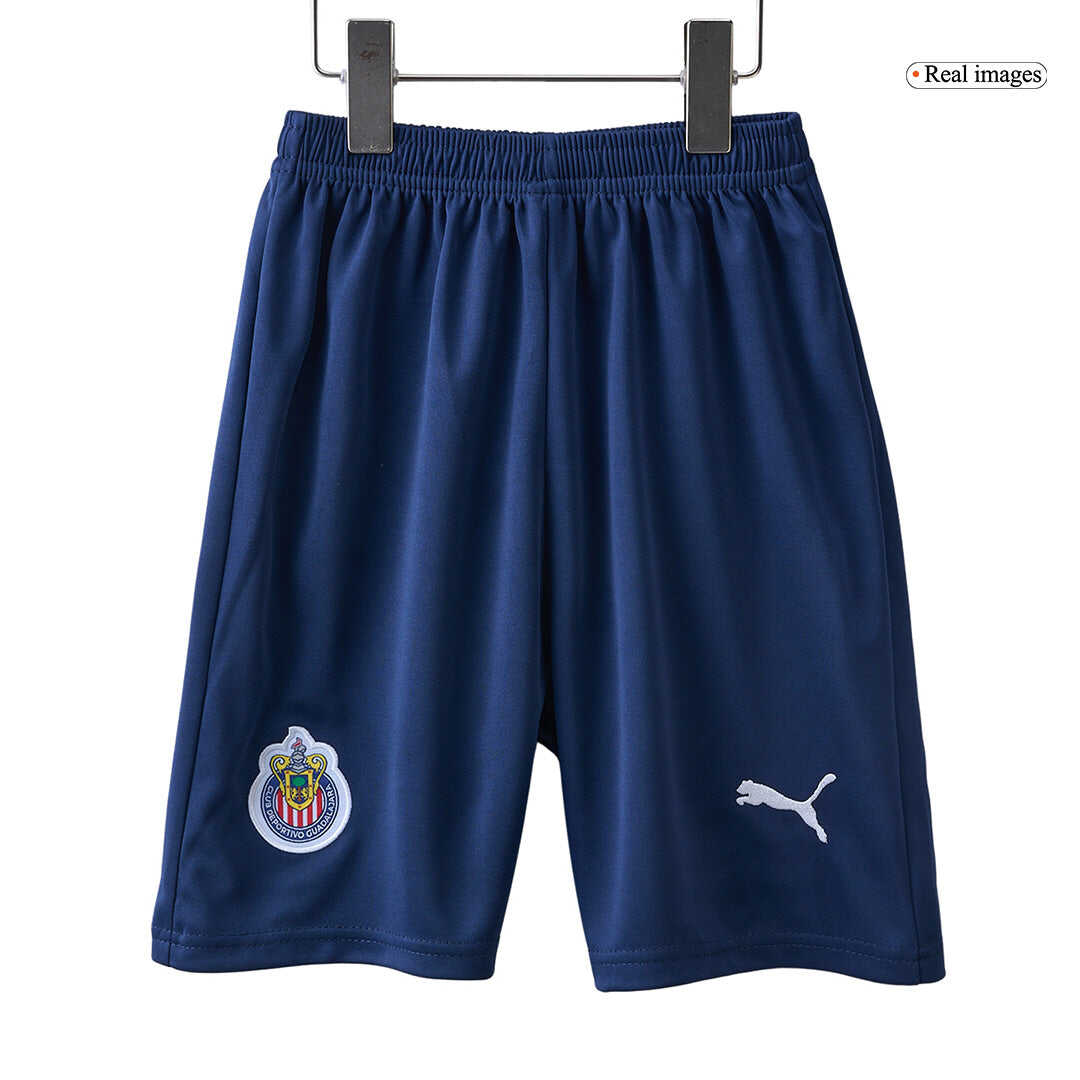 Kid's Chivas Home Soccer Jersey Kit(Jersey+Shorts) 2024/25Authentic Ki