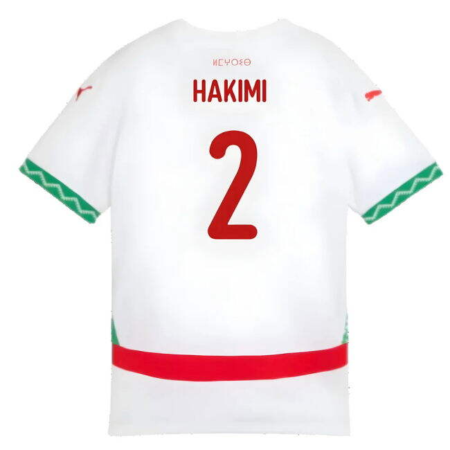2024-2025 Morocco Soccer Team Away Kit (Hakimi 2) (Kids)