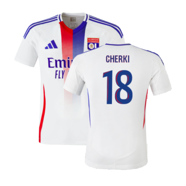 2026 Collection Lyon Home Game Jersey 2024-2025 (Cherki 18)