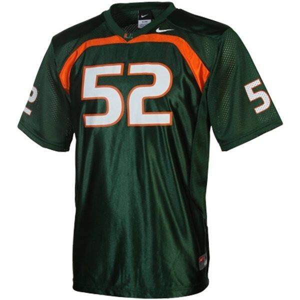 Men Elite Program #52 Green Men Green Officially Licensed Jersey