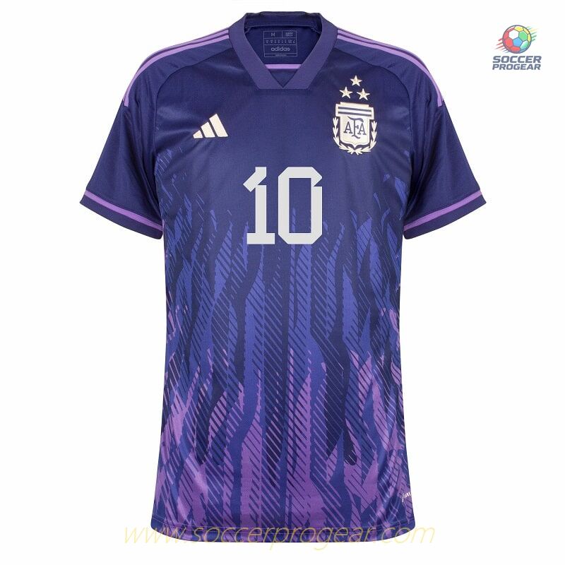 ARGENTINA Replica 3 STAR MESSI KIDS AWAY JERSEY 2022-23