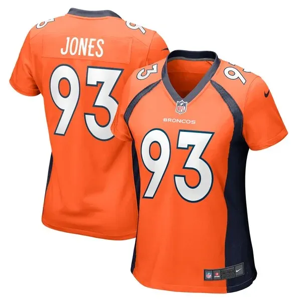 None Troy Jones Game Jersey - Orange | NFL Player Jersey | NFL Footbal