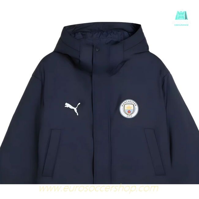 2025-2026 Man City Training Winter Coat (Deep Navy)