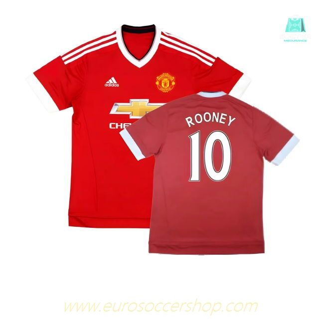 Manchester United 2015-16 Home Shirt (Excellent) (Rooney 10)